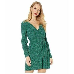 New Sanctuary Stay The Night Wrap Dress Green Anim
